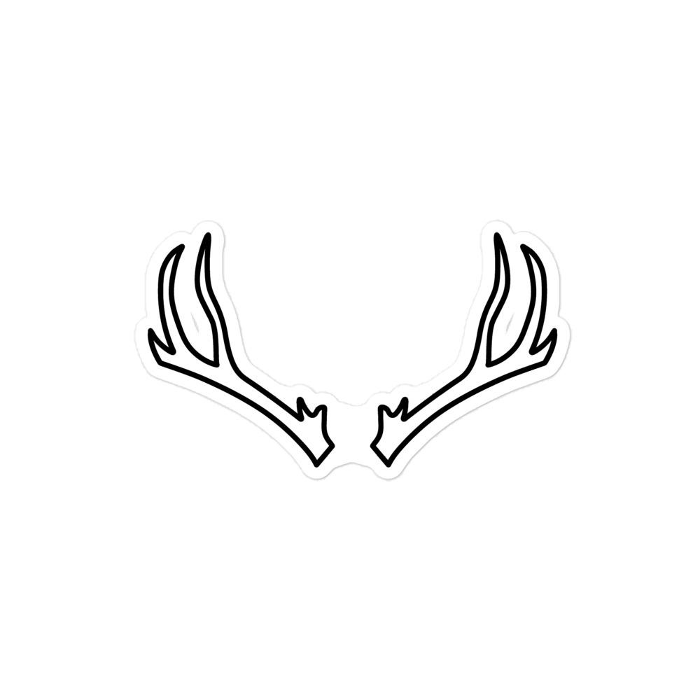 6-point Antler Sticker