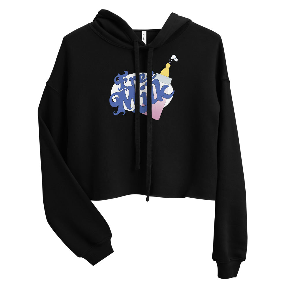 Free Milk Bottle Crop Hoodie