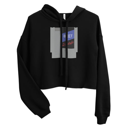 8-bit Cartridge Crop Hoodie