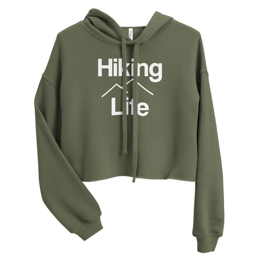 Hiking Life Crop Hoodie