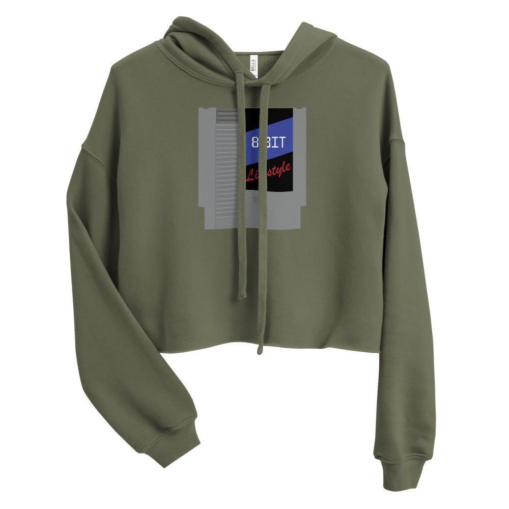8-bit Cartridge Crop Hoodie