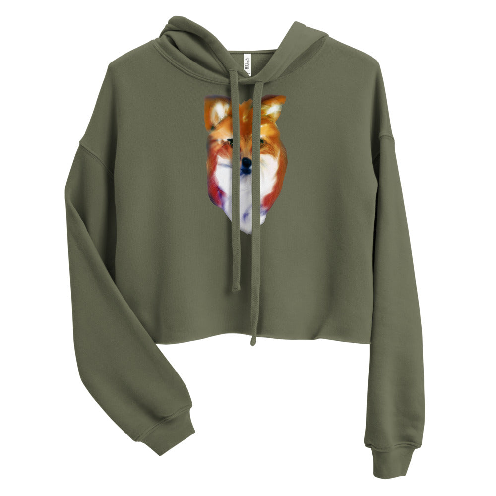Fox Crop Hoodie