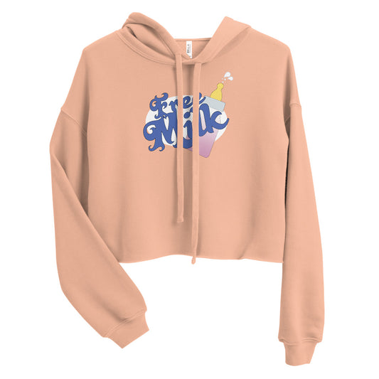 Free Milk Bottle Crop Hoodie