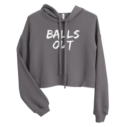 Balls Out Crop Hoodie