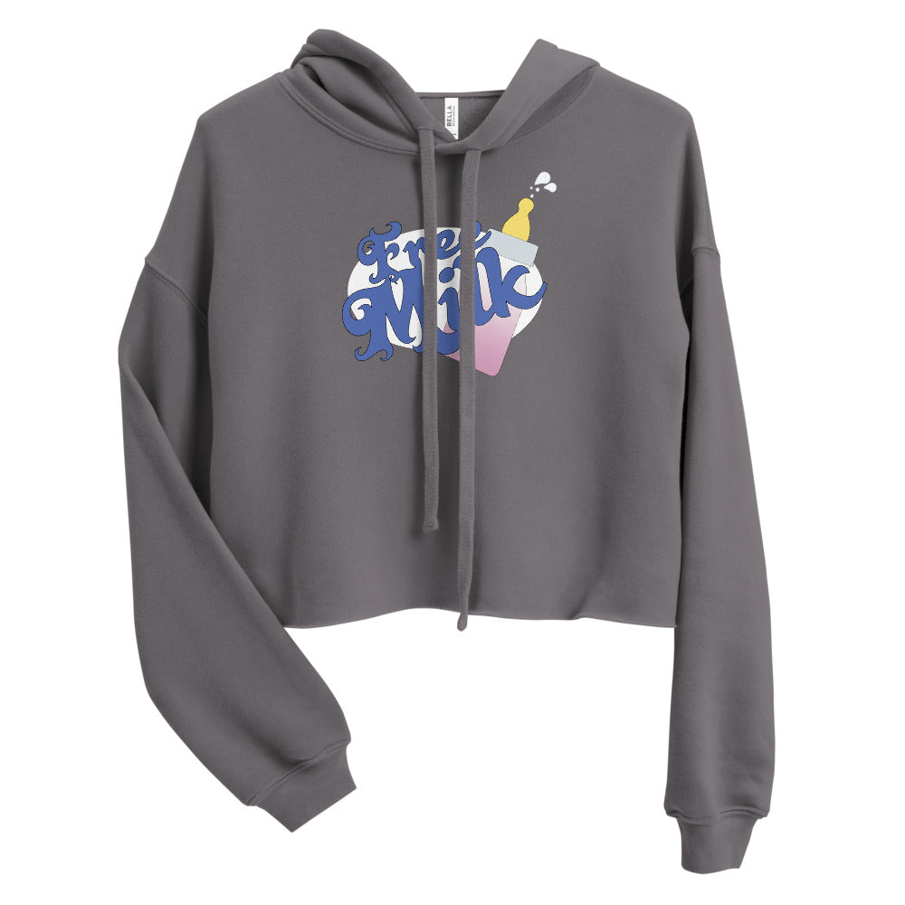 Free Milk Bottle Crop Hoodie