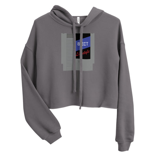 8-bit Cartridge Crop Hoodie