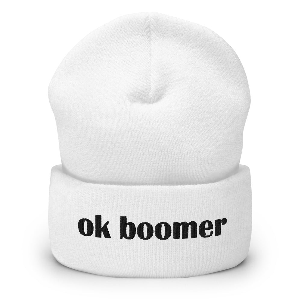 ok boomer (Cuffed Beanie)