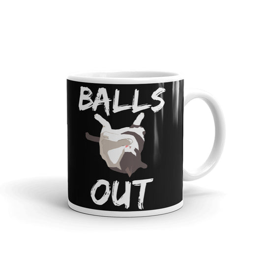 Balls Out Cat Mug