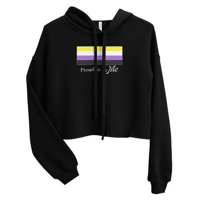 Proud to Be Me - Non-binary Crop Hoodie