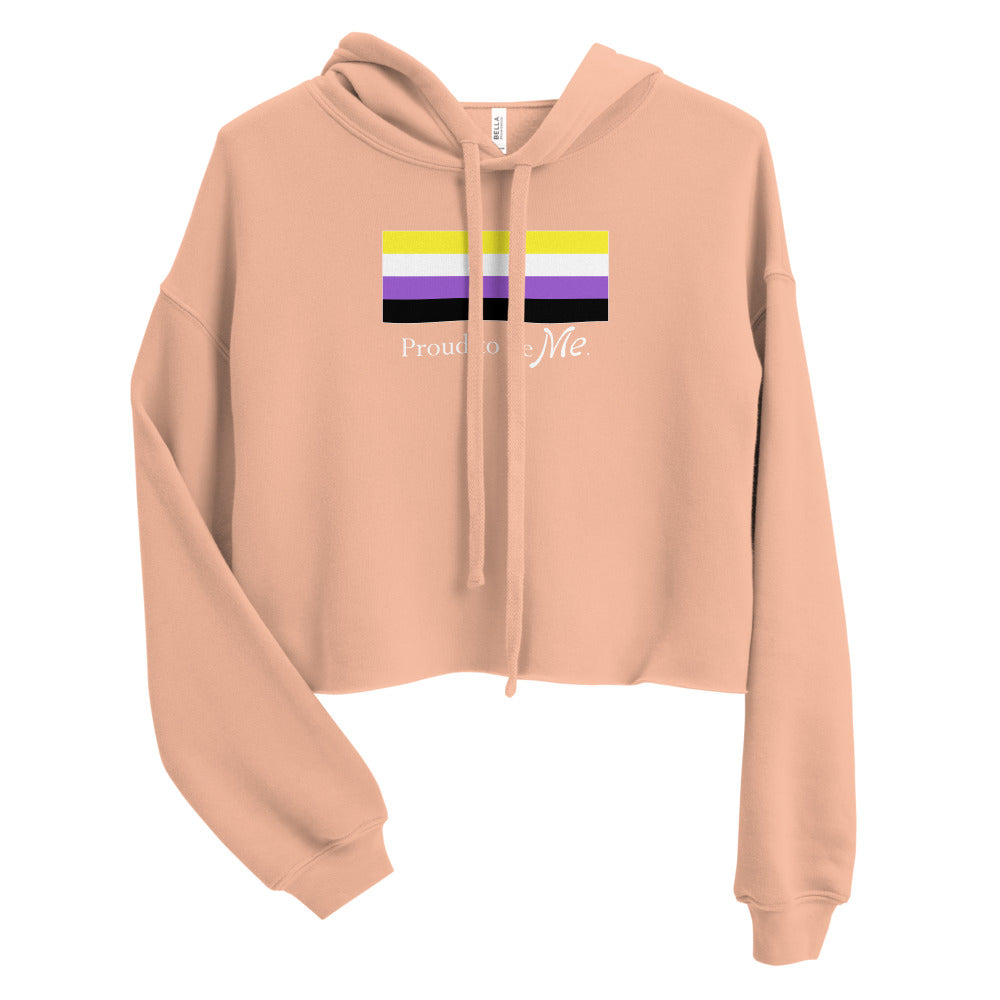 Proud to Be Me - Non-binary Crop Hoodie