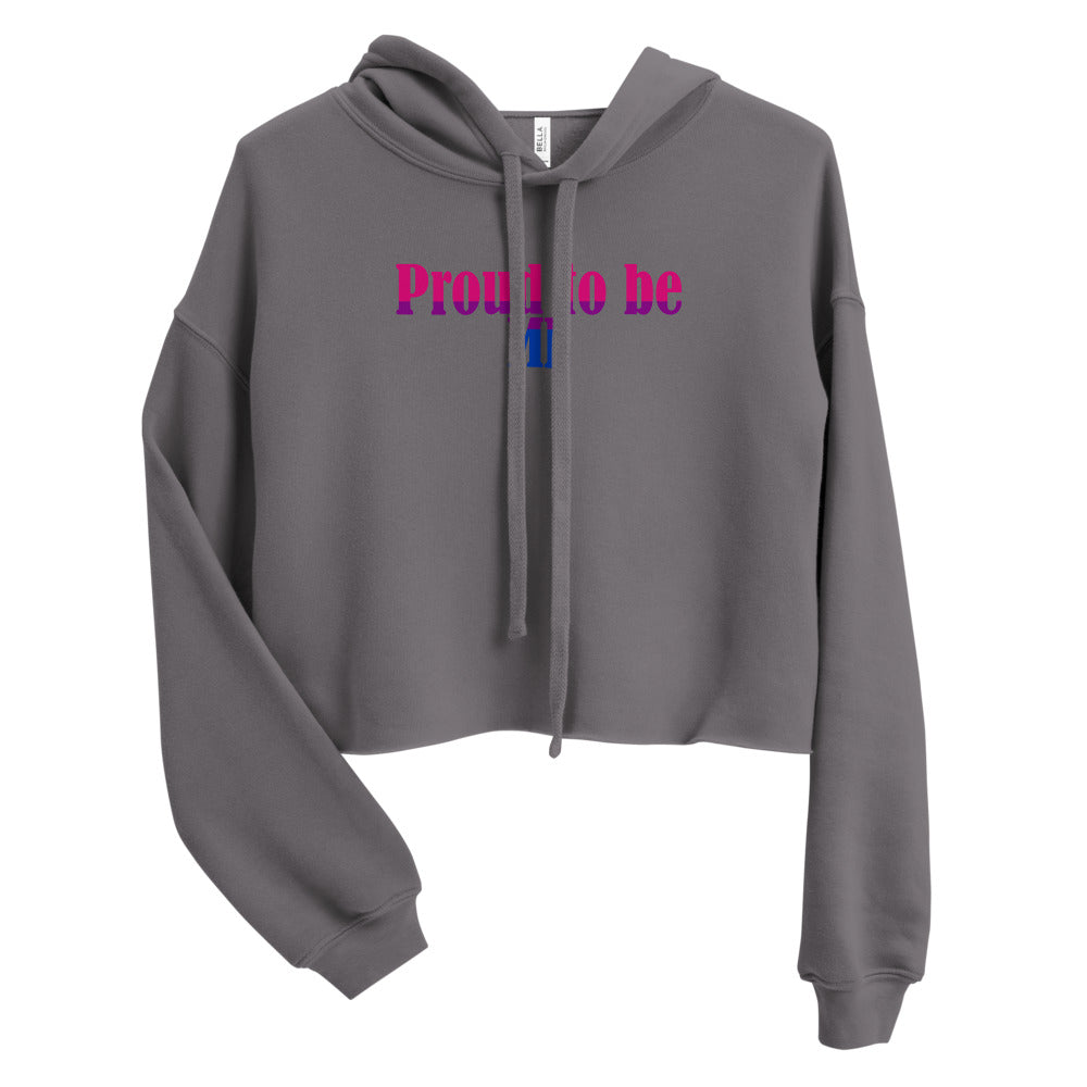 Proud to Be Me - Bisexual Crop Hoodie